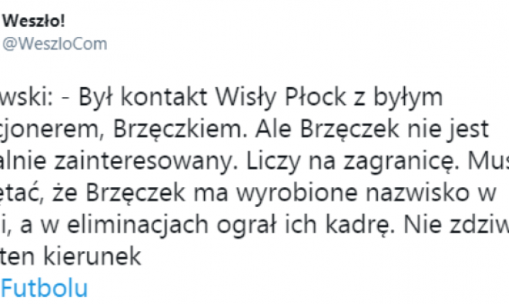 Na TEN KIERUNEK CZEKA Jerzy Brzęczek!
